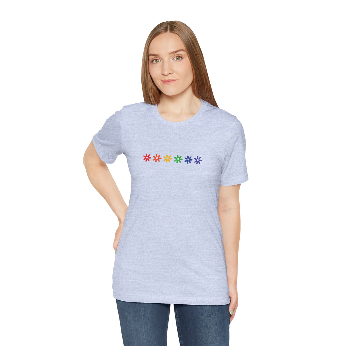 Rainbow Flowers Tee – Soft Threads, Strong Intentions