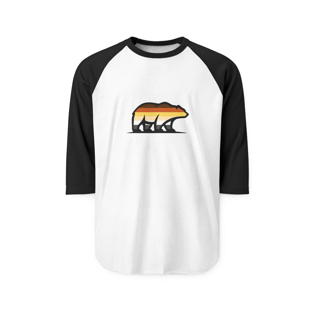 Big Bear Icon Raglan Shirt - Cozy Three-Quarter Sleeve Tee