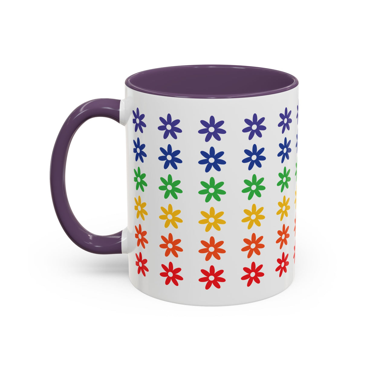 Rainbow Flowers Mug – Sip with Pride - 11oz & 15oz Options