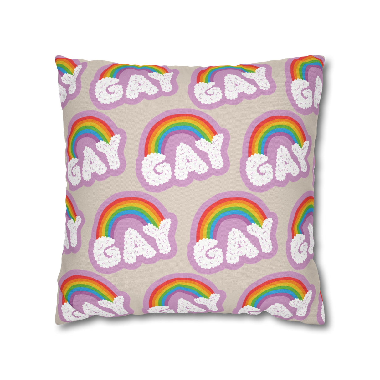 Gay Cloud Pillow Cover – Soft, Sweet, and Proud as Hell