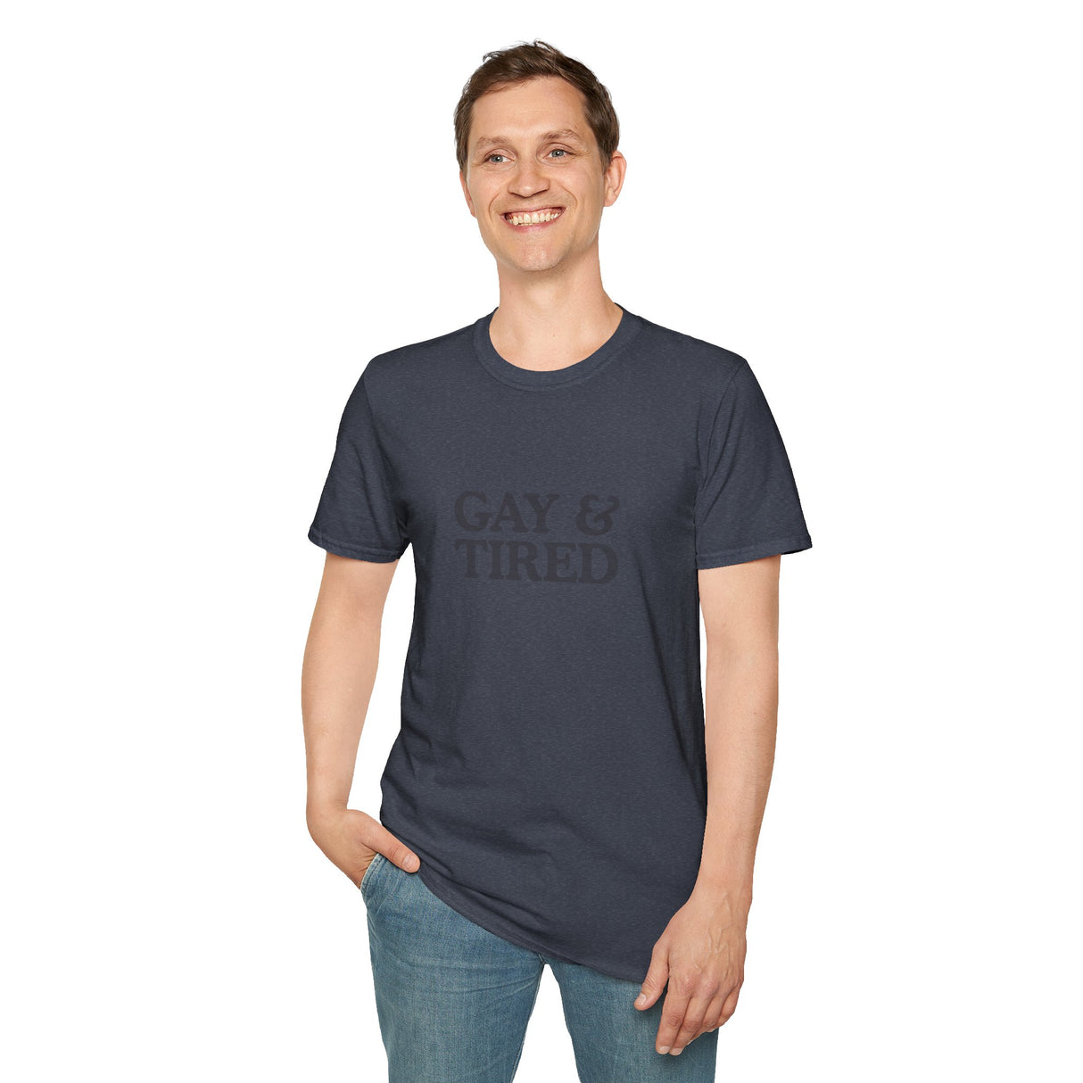 Gay & Tired Softstyle T-Shirt - Casual Comfort Tee for Everyday Wear