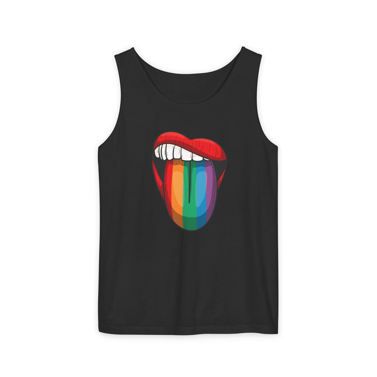 Rainbow Lick Tank Top Medium Weight