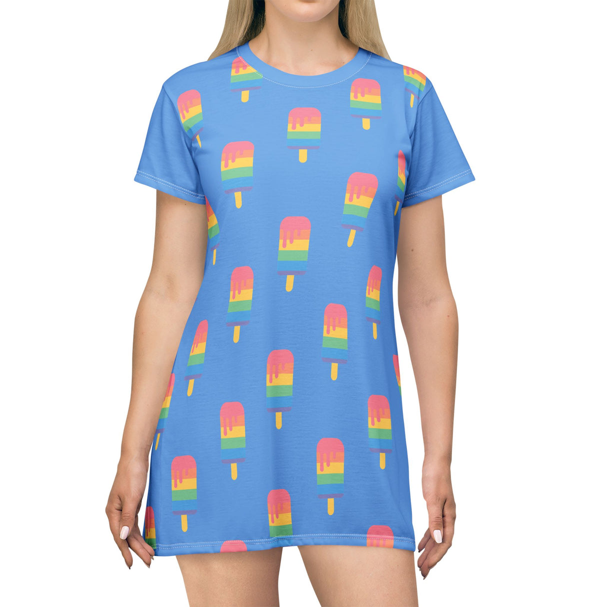 Melting Point T-Shirt Dress - Summer Vibes Fashion