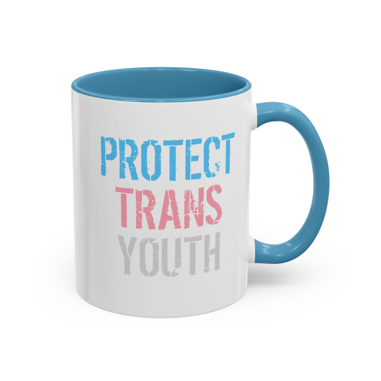 2025 Protect Trans Youth Accent Mug – Sip With Purpose