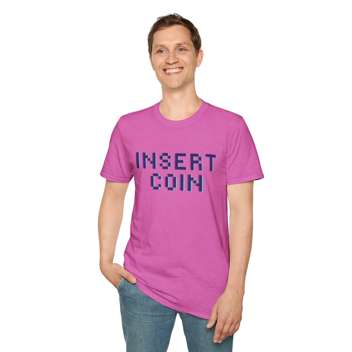 Insert Coin Unisex Softstyle T-Shirt - Casual Comfort Tee for Everyday Wear