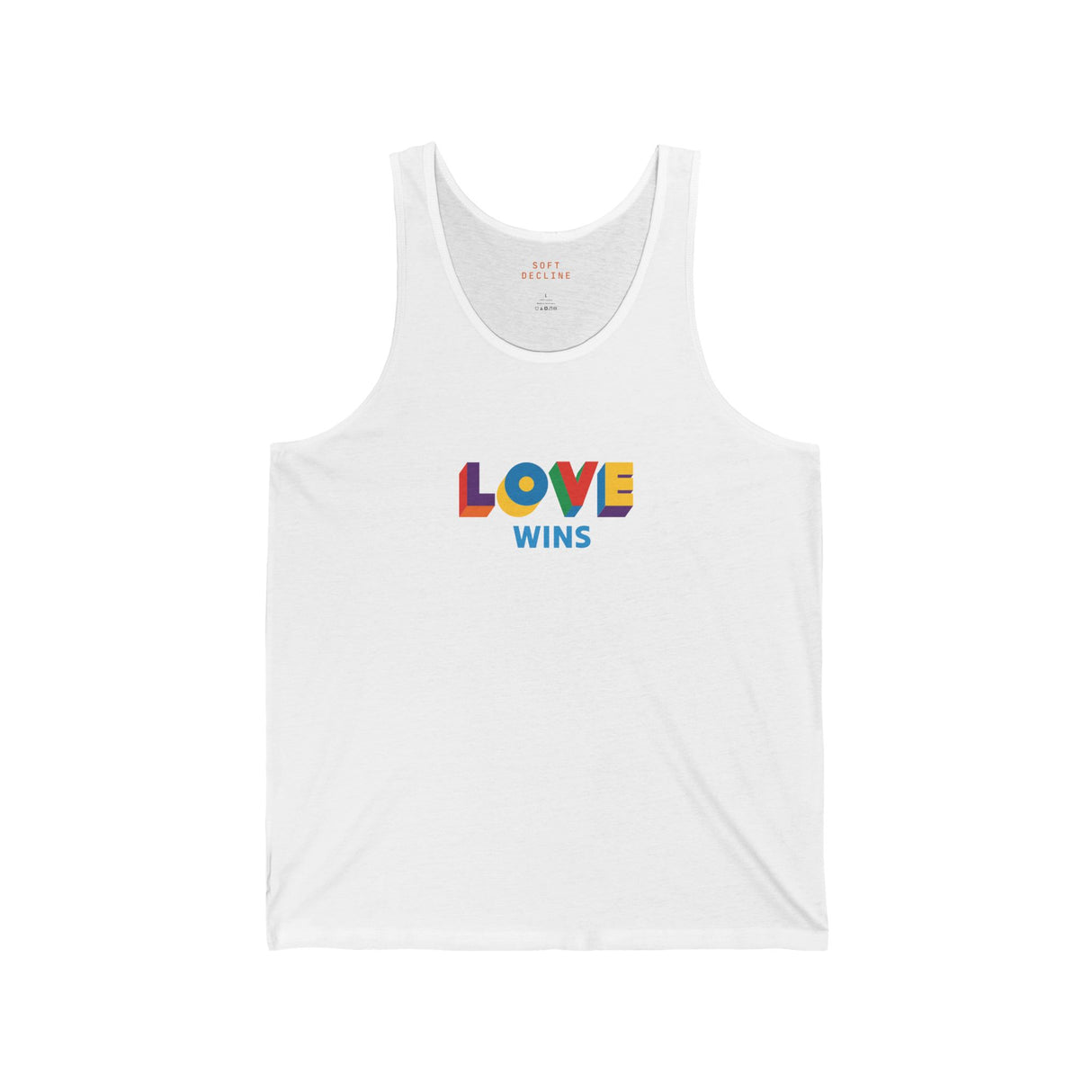 Love Wins Lightweight Tank – Sleek Cut, Solid Message