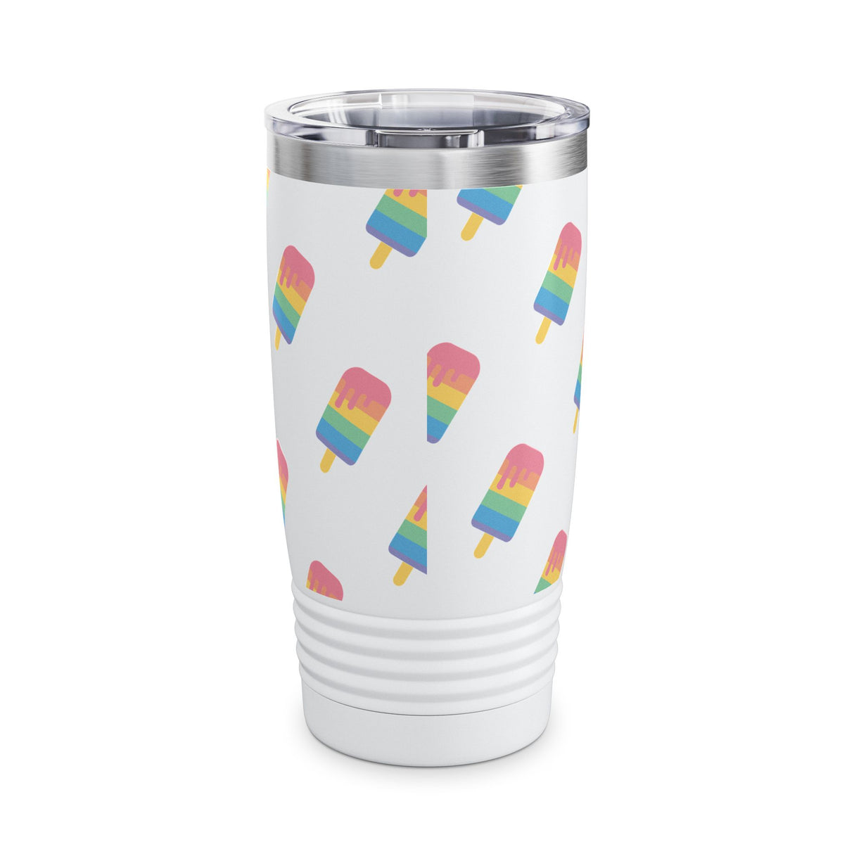 Popsicle Rainbow Tumbler, Summer Travel Cup, Eco-Friendly Drinkware, LGBTQ Pride Gift, Fun Party Accessory
