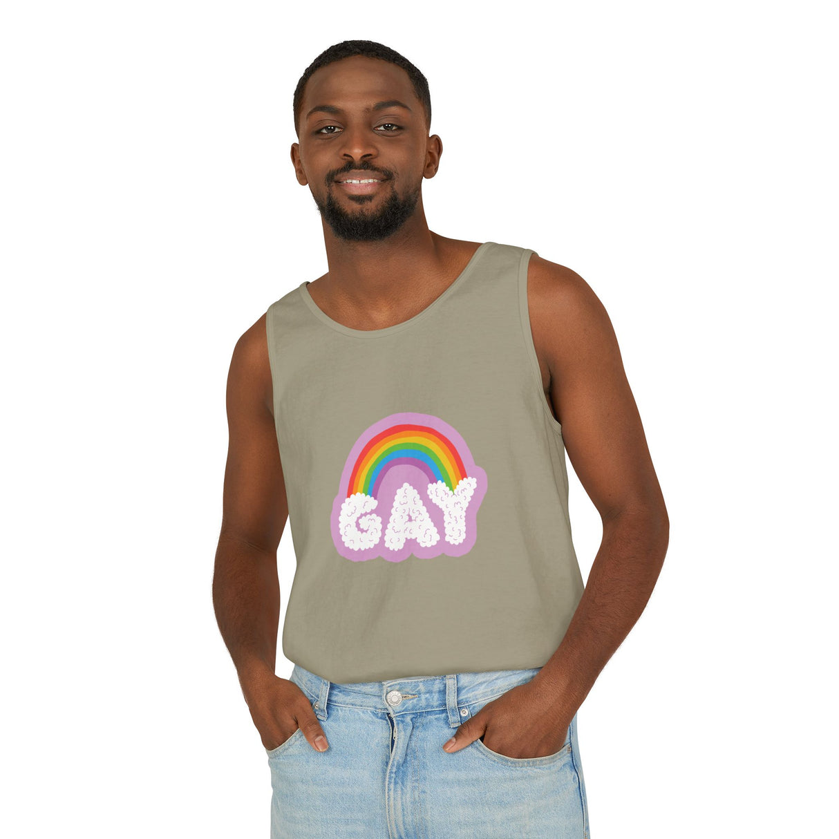 Gay Cloud Tank Top – Chill, Sunny, and Very Out