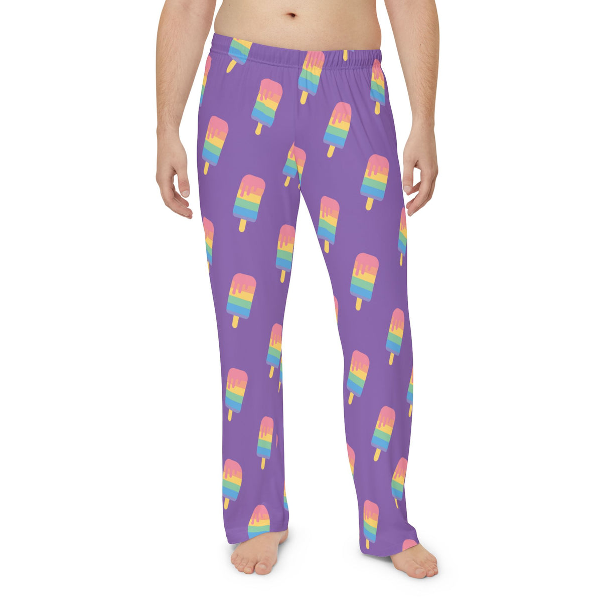 Purple Melting Point Men's Pajama Pants – Comfortable and Fun Loungewear for Summer Nights
