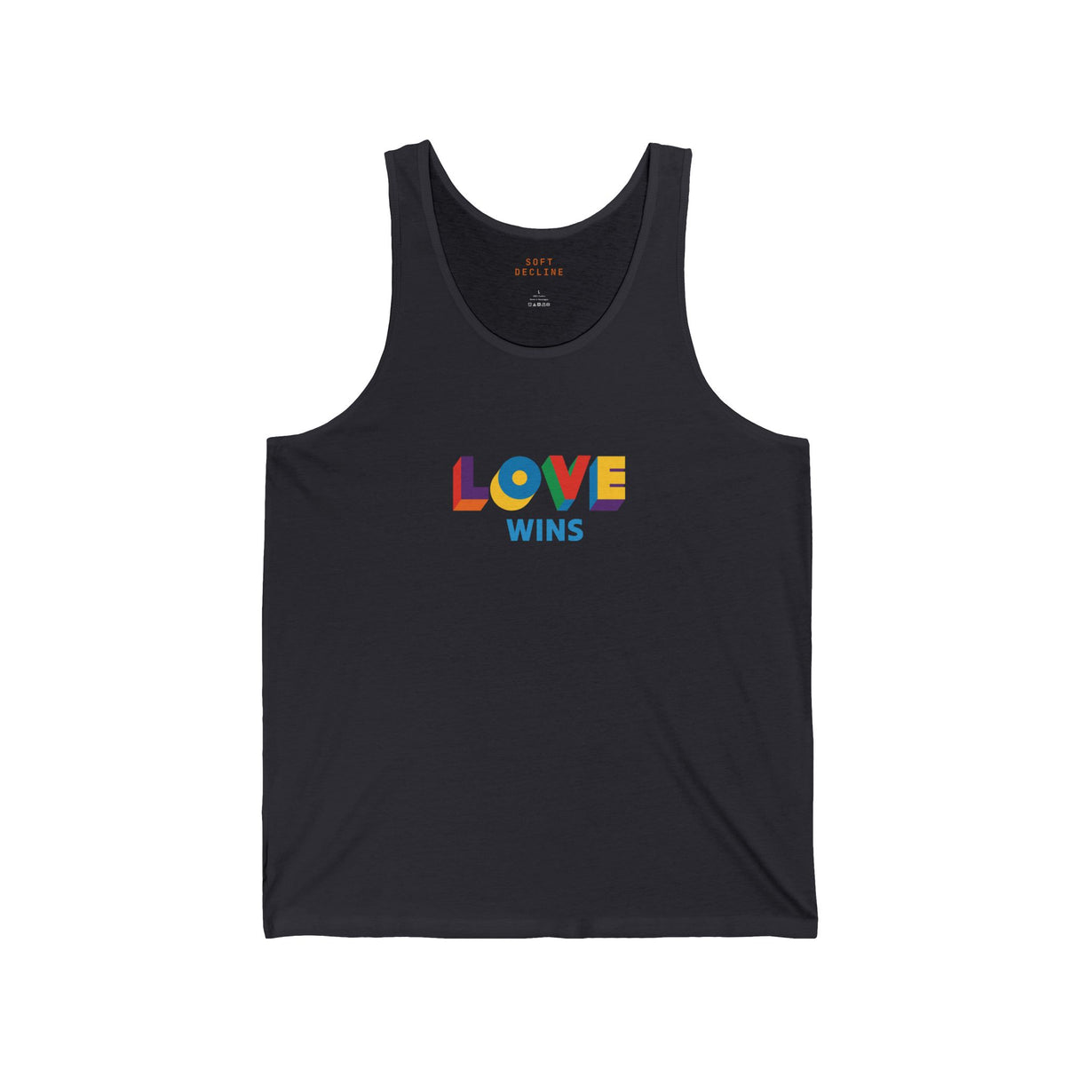 Love Wins Lightweight Tank – Sleek Cut, Solid Message