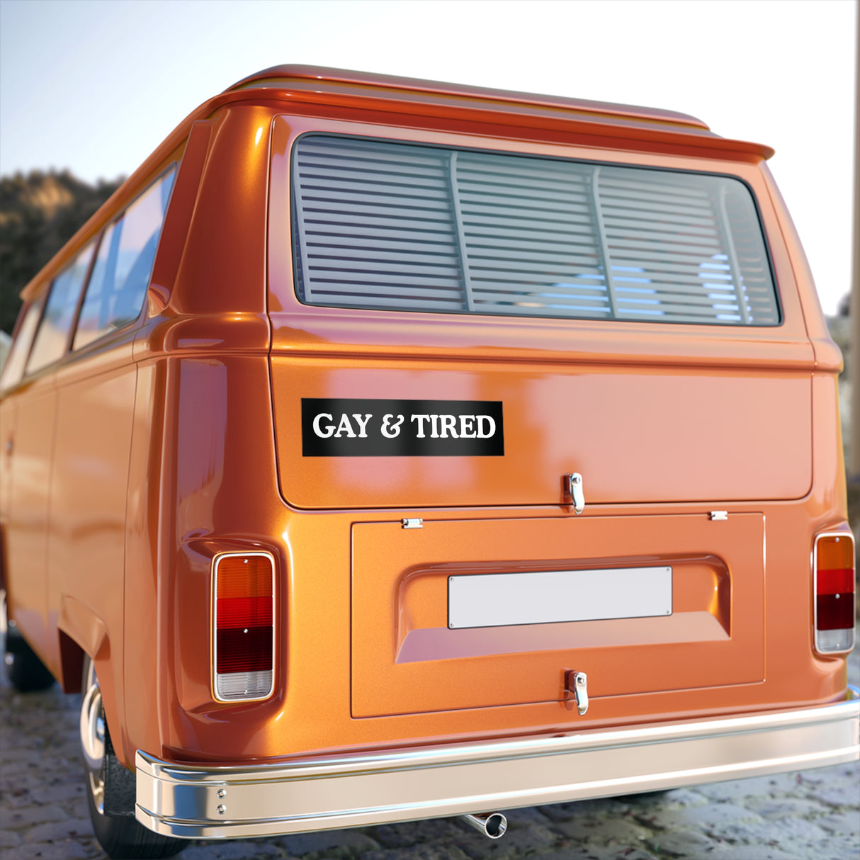 Gay & Tired Bumper Stickers - Stylish Automotive Decor