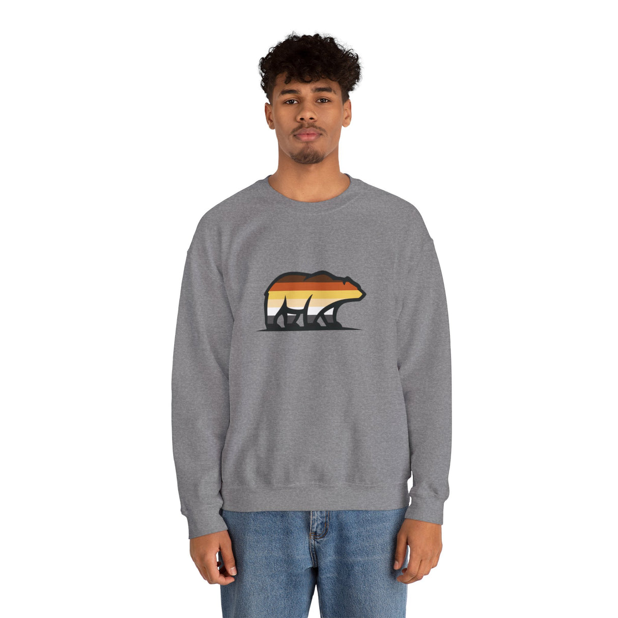 Big Bear Icon Crewneck Sweatshirt - Relaxed Unisex Pullover
