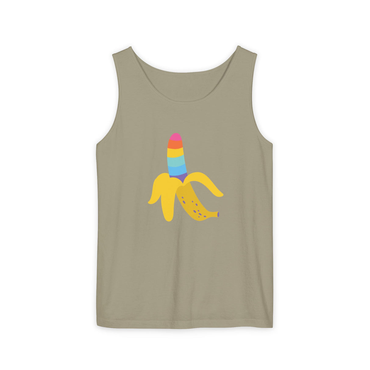 Banana Rainbow Tank Top Medium Weight