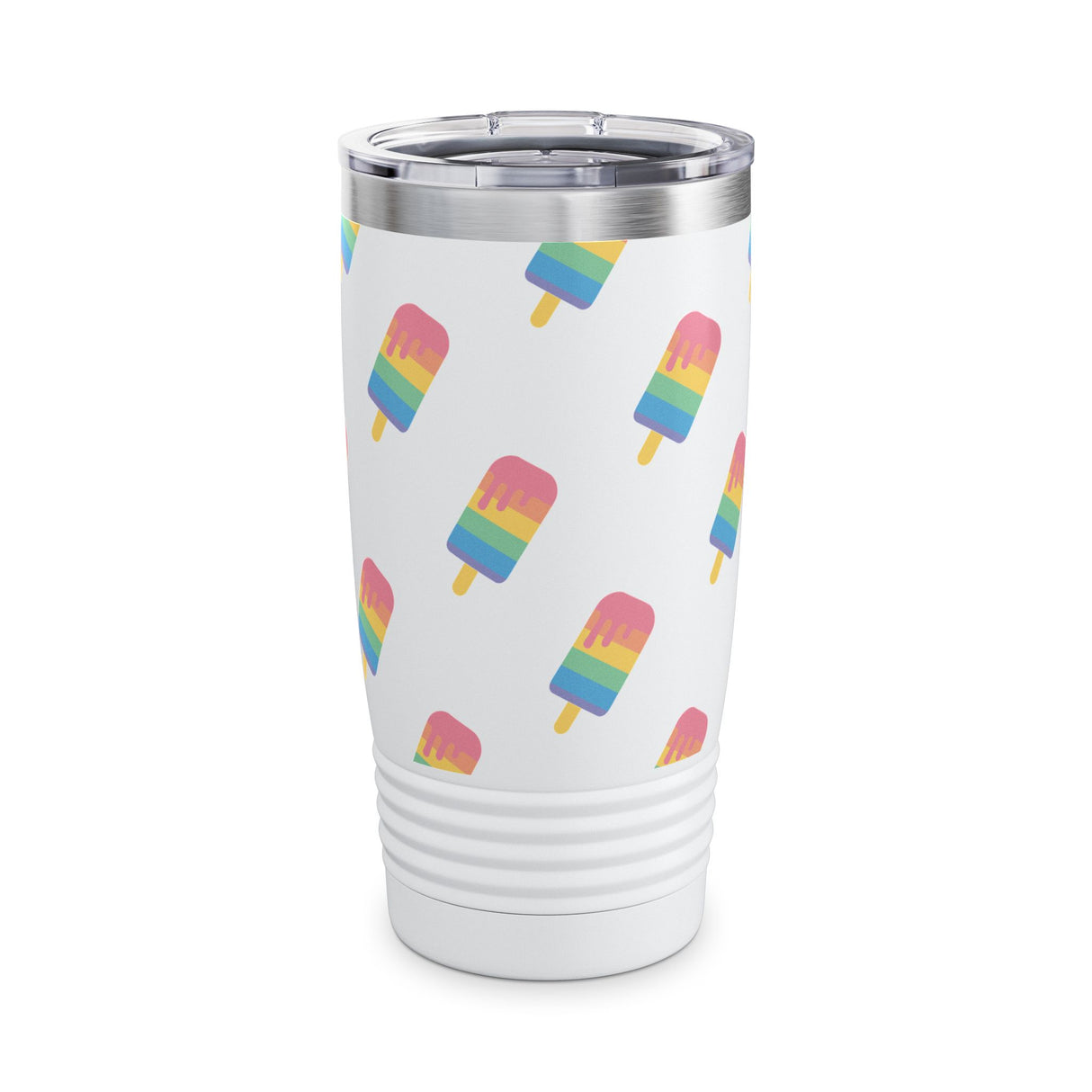 Popsicle Rainbow Tumbler, Summer Travel Cup, Eco-Friendly Drinkware, LGBTQ Pride Gift, Fun Party Accessory