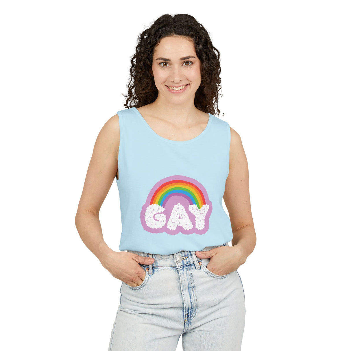Gay Cloud Tank Top – Chill, Sunny, and Very Out