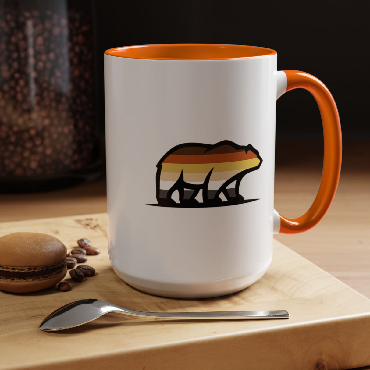 Big Bear Icon Accent Coffee Mug - 11oz & 15oz Options