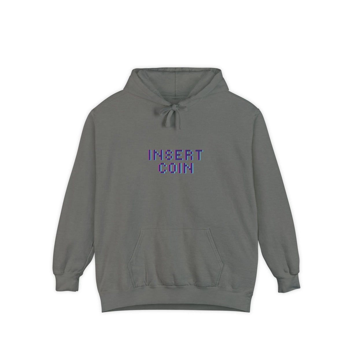 Insert Coin Unisex Garment-Dyed Hoodie - Casual Comfort for Everyday Wear