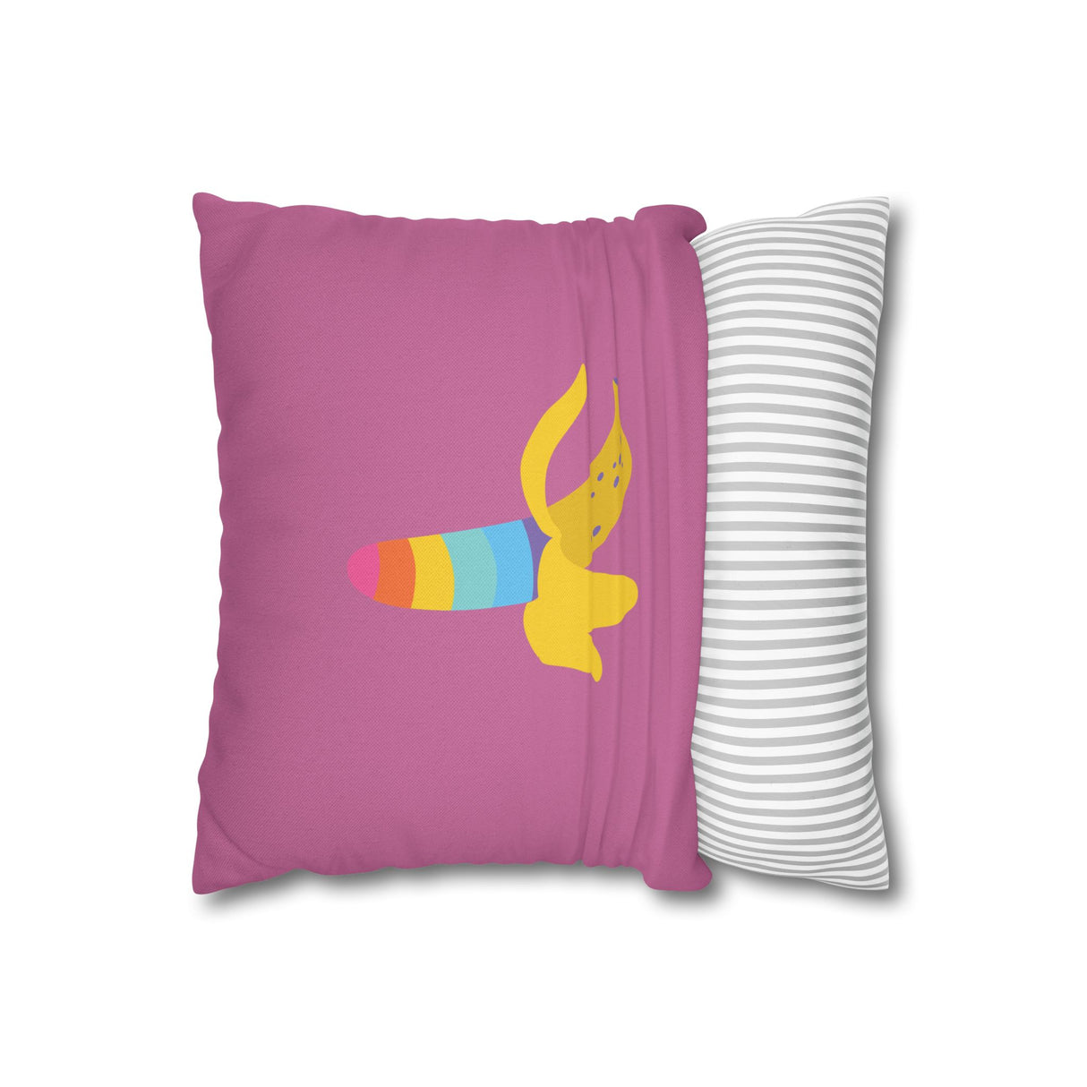 Banana Rainbow Pillow Cover