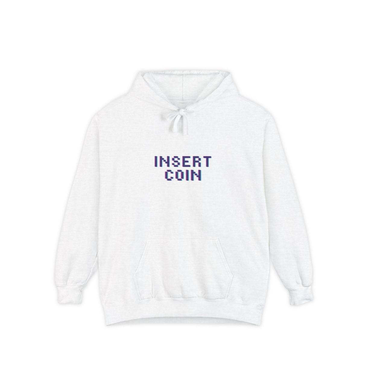 Insert Coin Unisex Garment-Dyed Hoodie - Casual Comfort for Everyday Wear