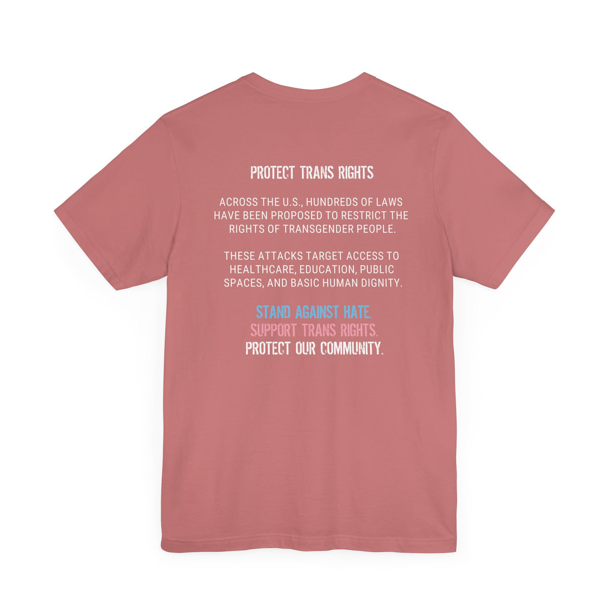 Protect Trans Rights 2025 Lightweight Tee – Soft Fabric, Hard Truth