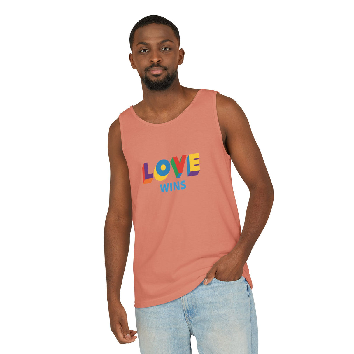 Love Wins Heavyweight Tank – Washed Soft, Worn Proud