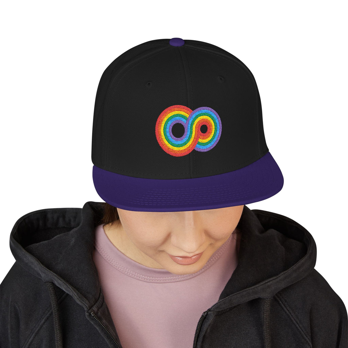 Gayfinity Rainbow Snapback – Structured Style, Infinite Pride