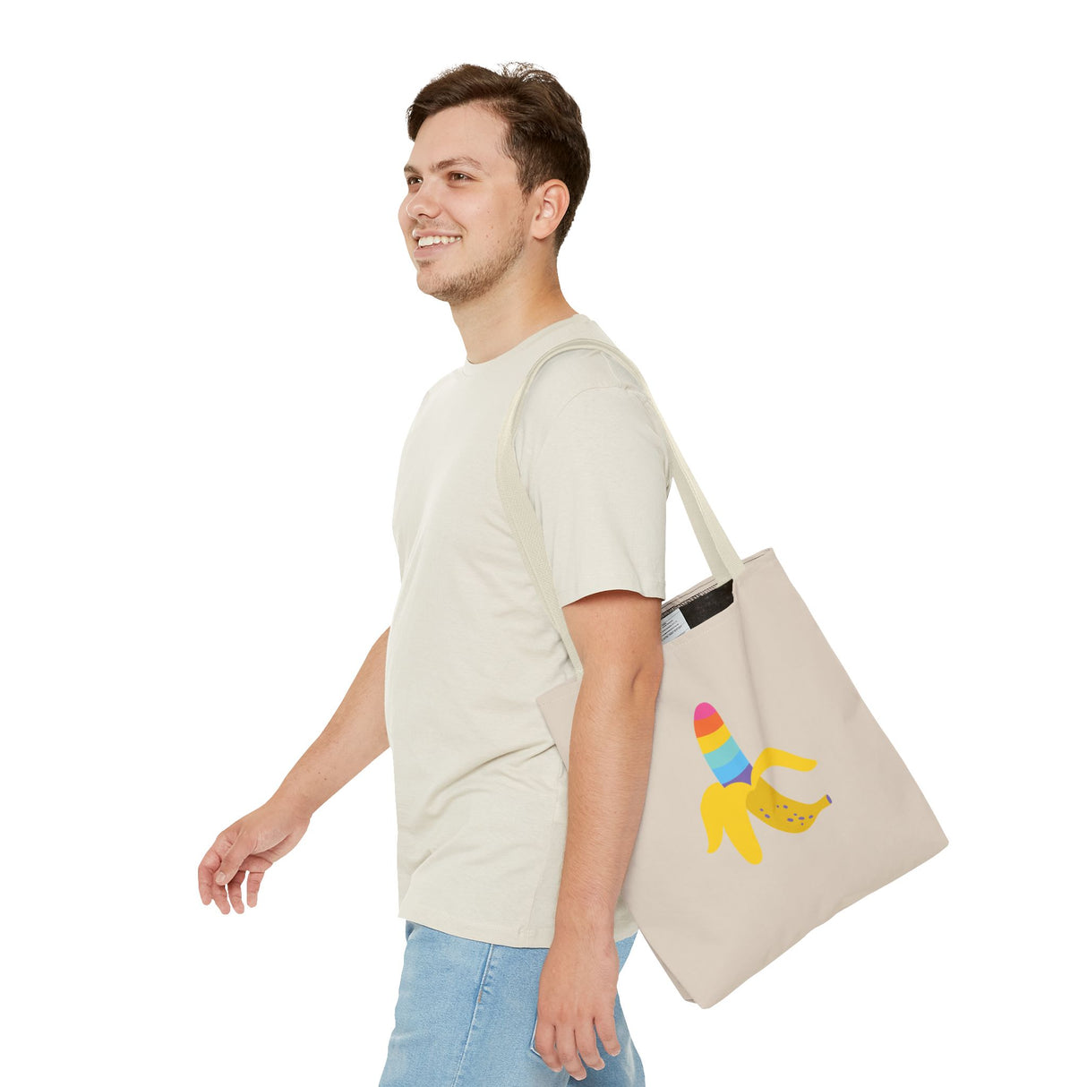Banana Rainbow Icon Tote Bag