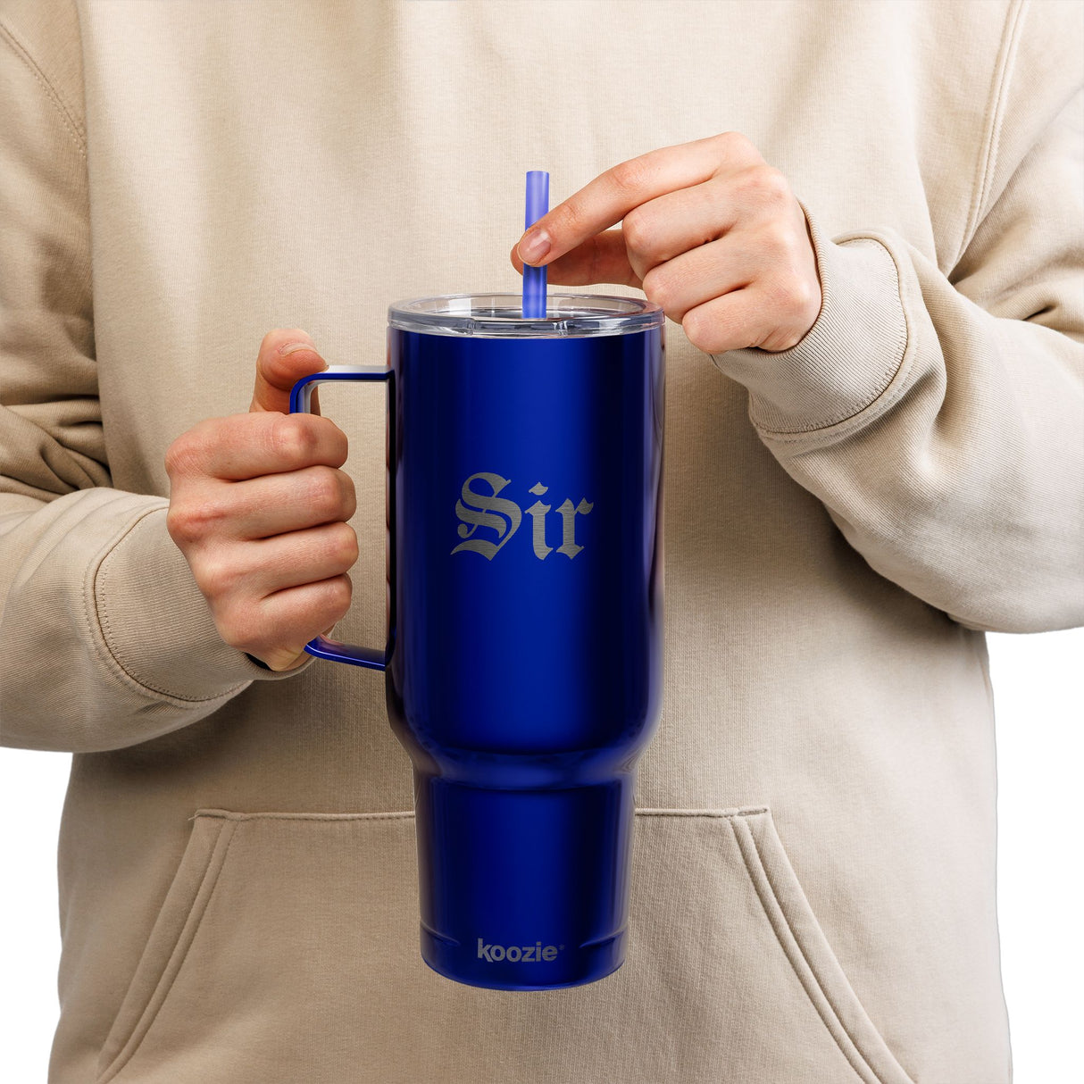 Sir Engraved Insulated Tumbler - 40oz Sir Travel Mug