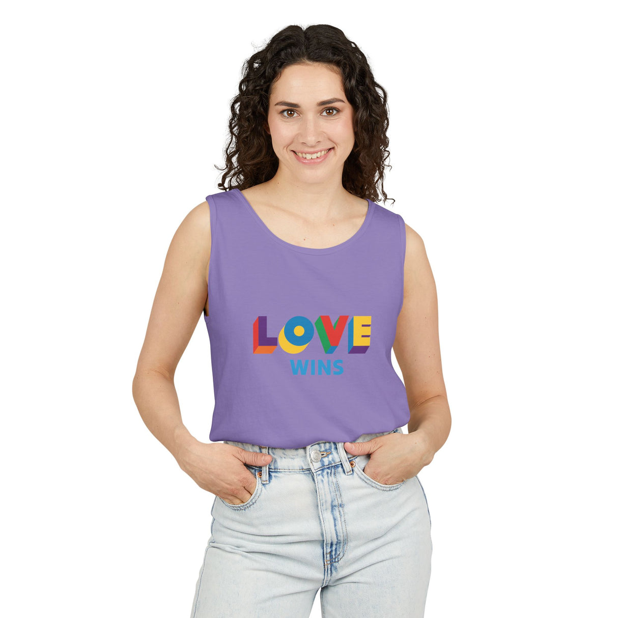 Love Wins Heavyweight Tank – Washed Soft, Worn Proud