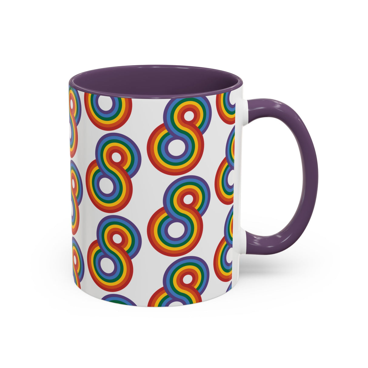 Gayfinity Rainbow Accent Mug – Infinite Pride, One Sip at a Time – 11oz & 15oz Options