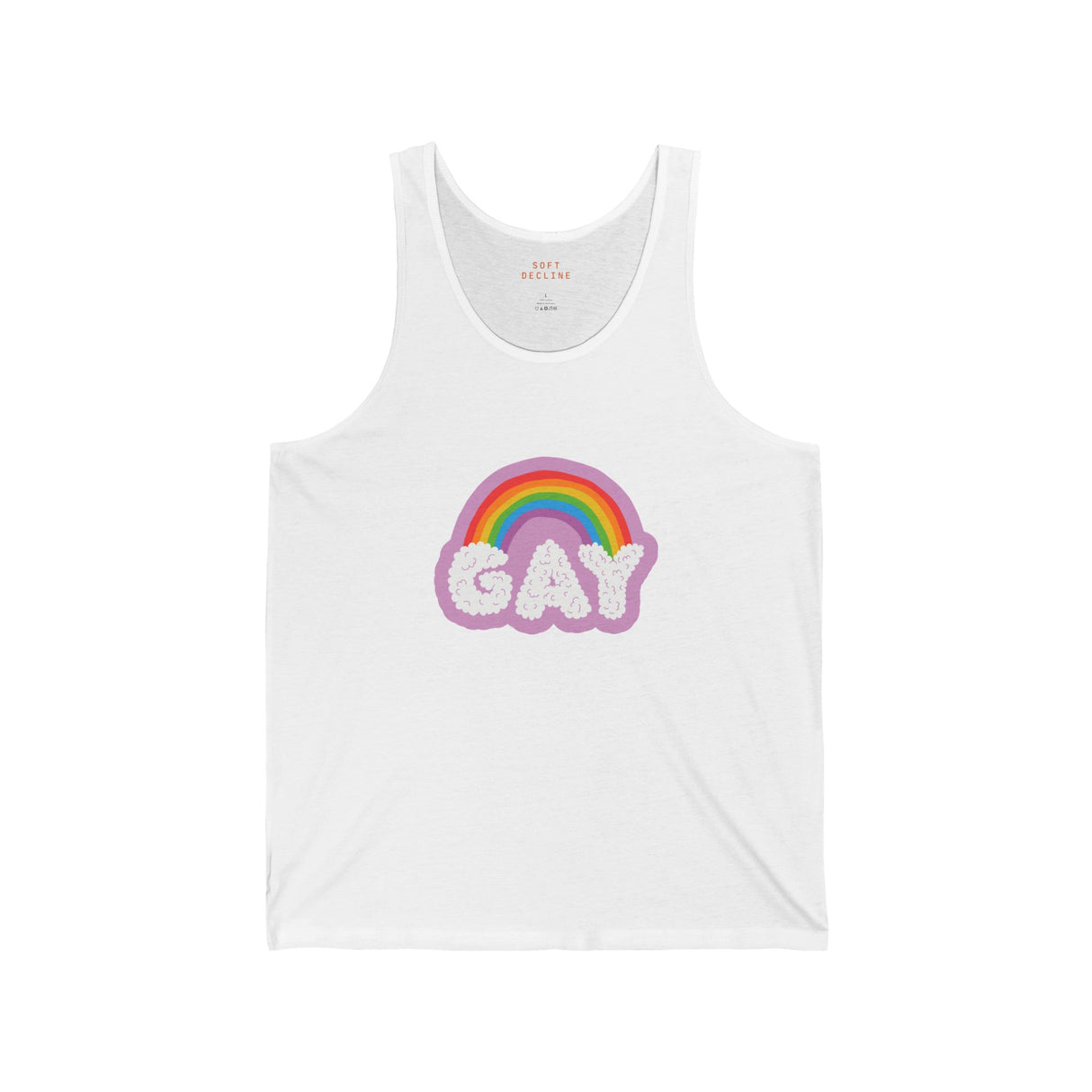 Gay Cloud Tank – Chill, Sunny, and Very Out