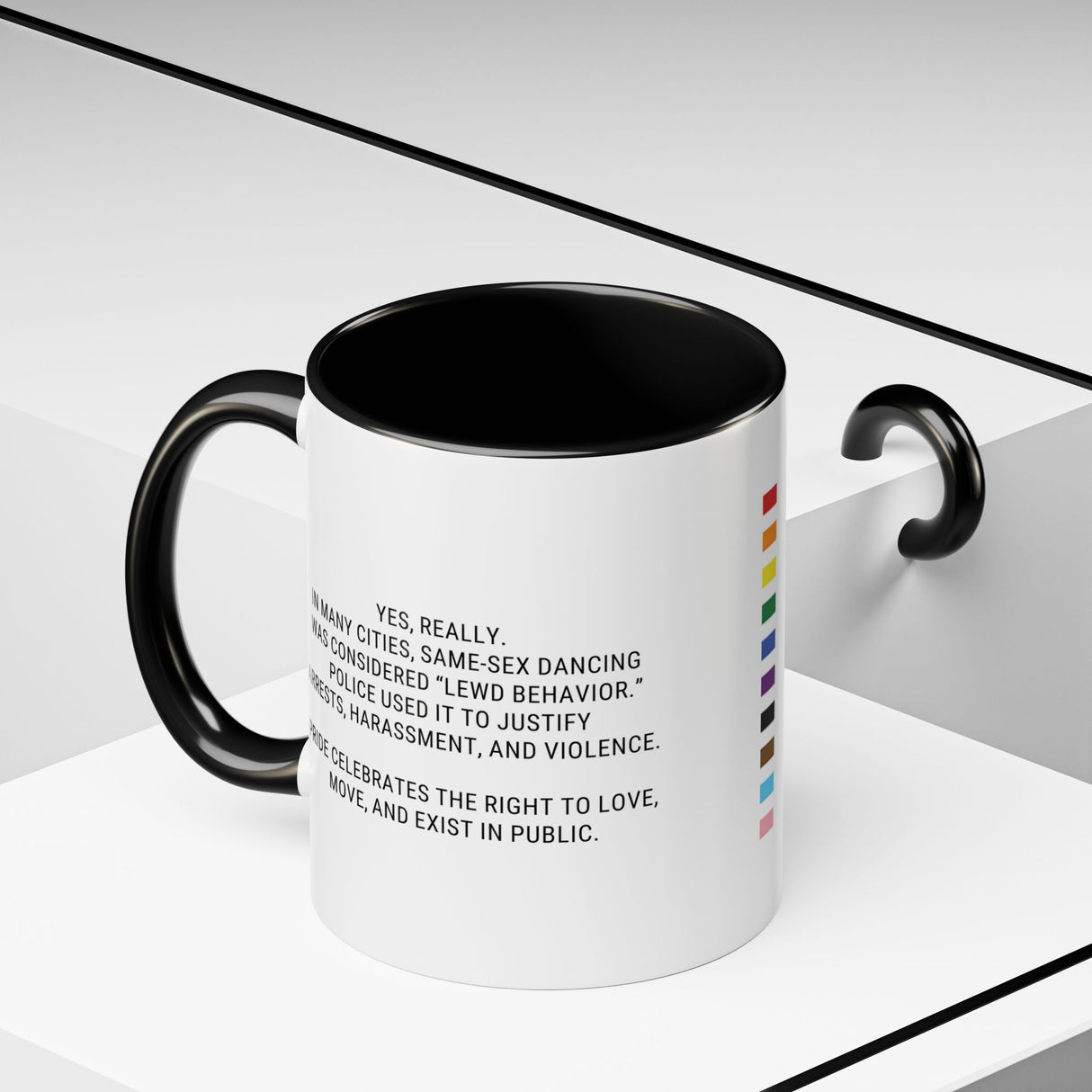 Arrested for Dancing Accent Mug – Stirred, Not Silent
