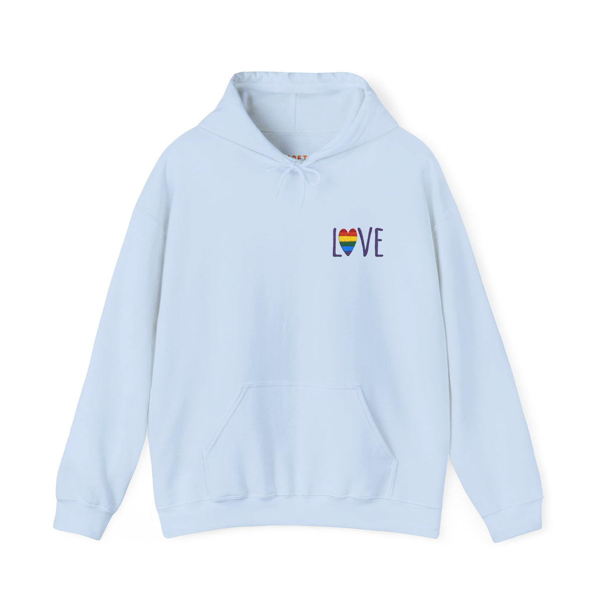 LOVE Rainbow Embroidered Hoodie