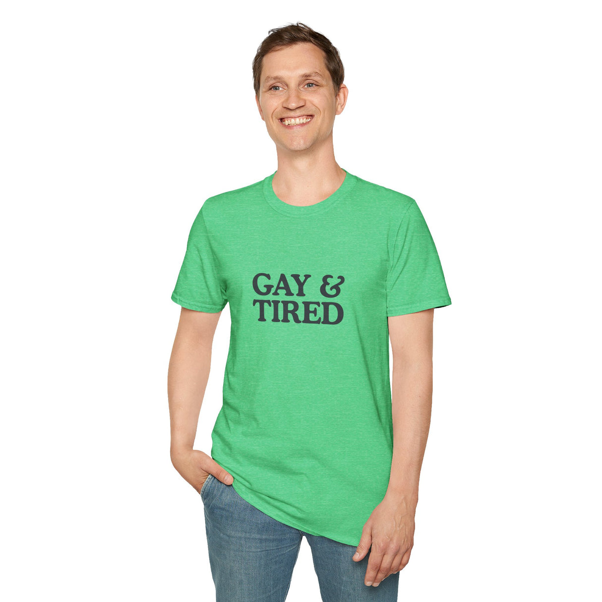 Gay & Tired Softstyle T-Shirt - Casual Comfort Tee for Everyday Wear