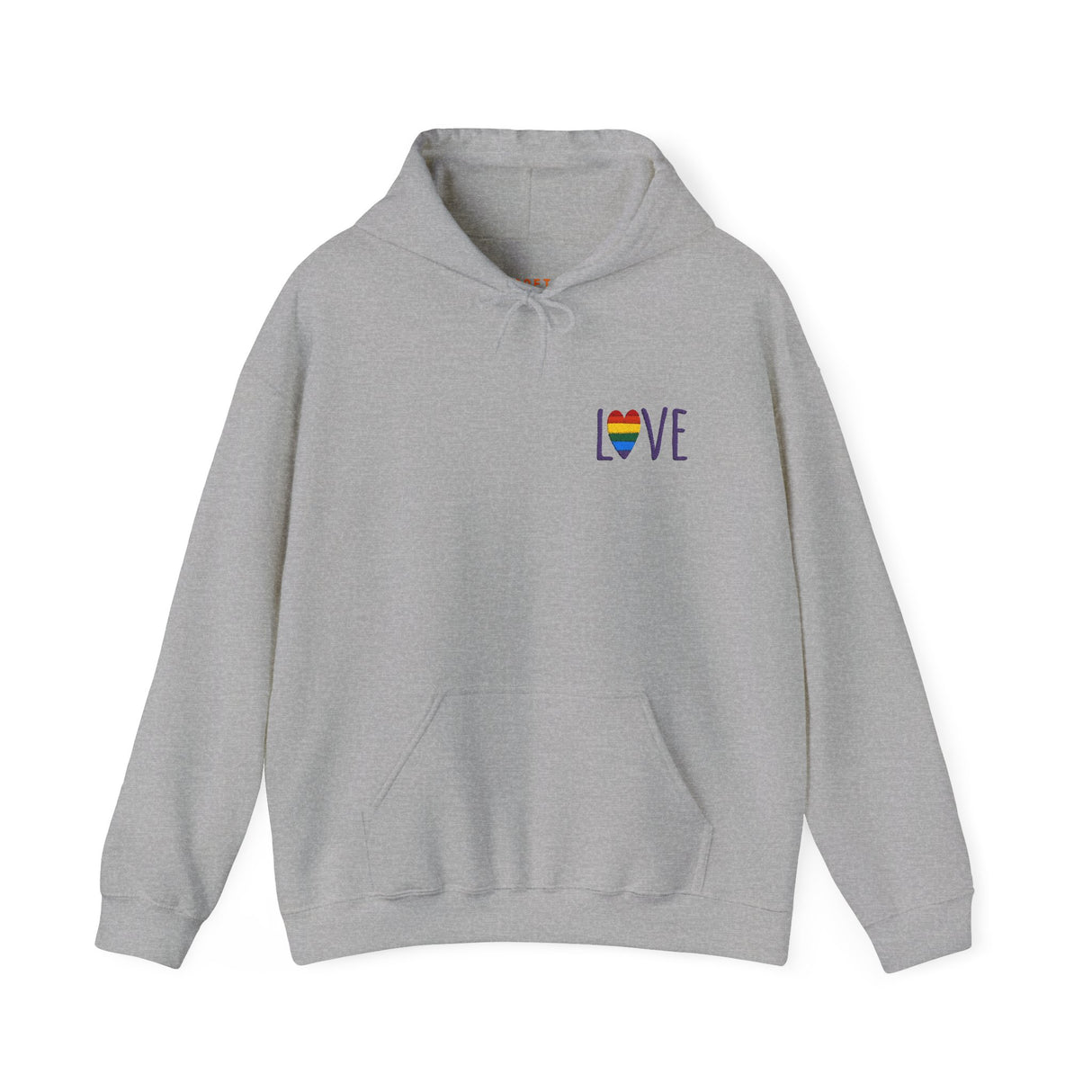 LOVE Rainbow Embroidered Hoodie
