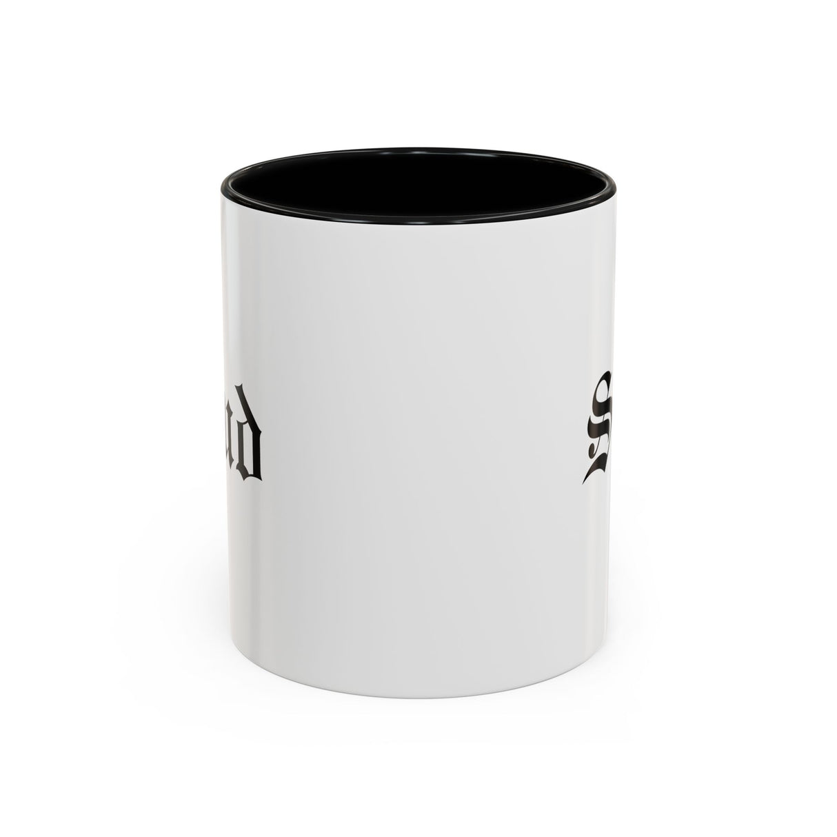 Stud Accent Coffee Mug - Black Handle, 11oz & 15oz Options