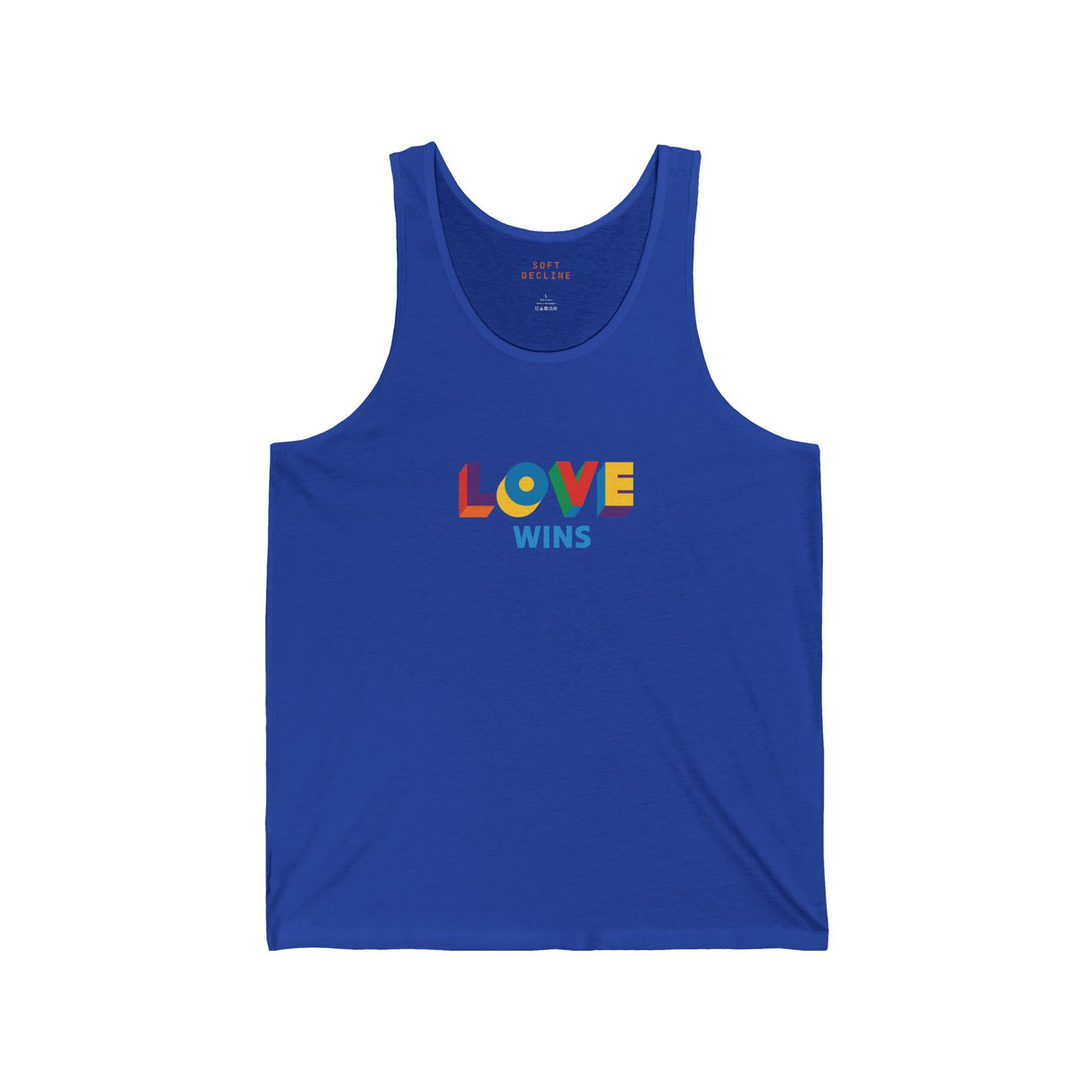 Love Wins Lightweight Tank – Sleek Cut, Solid Message