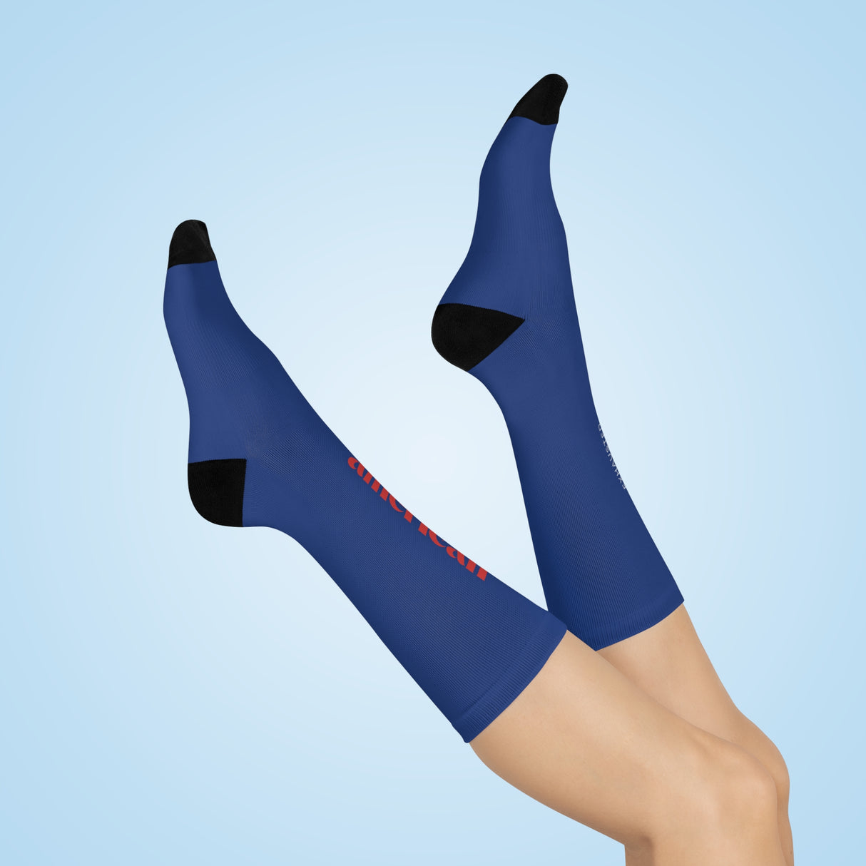 Exhausted American Cushioned Crew Socks - Comfortable Everyday Wear