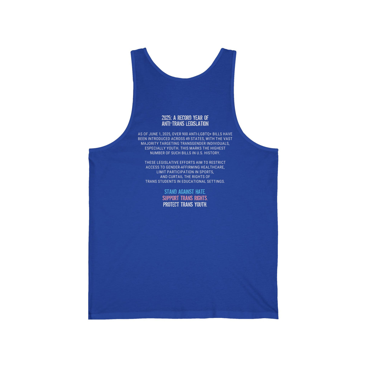 2025 Protect Trans Youth Lightweight Tank – Stay Cool, Stay Loud