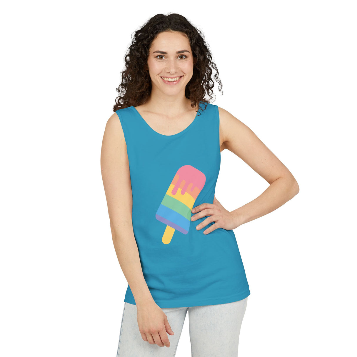 Melting Point Popsicle Unisex Tank Top - Summer Vibes
