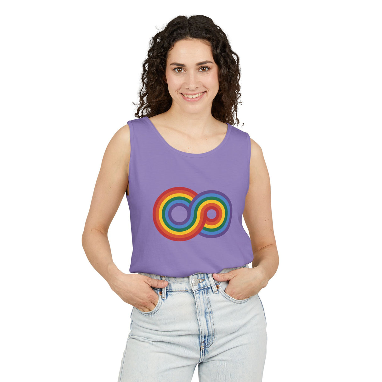 Gayfinity Rainbow Heavyweight Tank – Garment-Dyed, Endlessly Bold