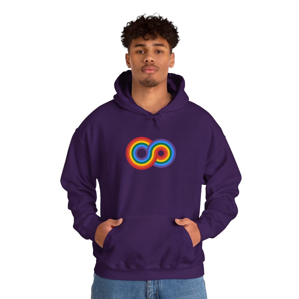 Gayfinity Rainbow Medium Weight Hoodie – Everyday Soft, Endlessly Proud