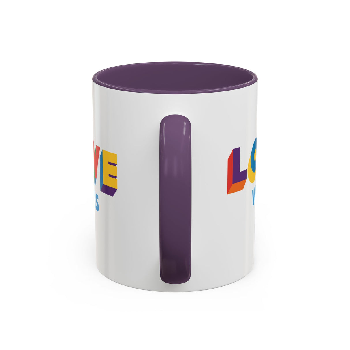 Love Wins Accent Mug – Sip with Pride – 11oz & 15oz Options