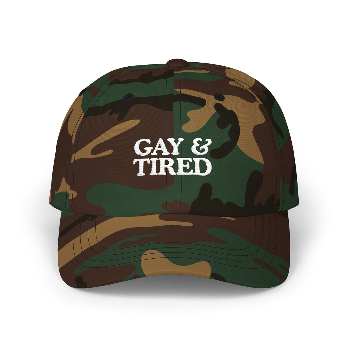 Gay & Tired Classic Dad Cap - Casual Adjustable Hat