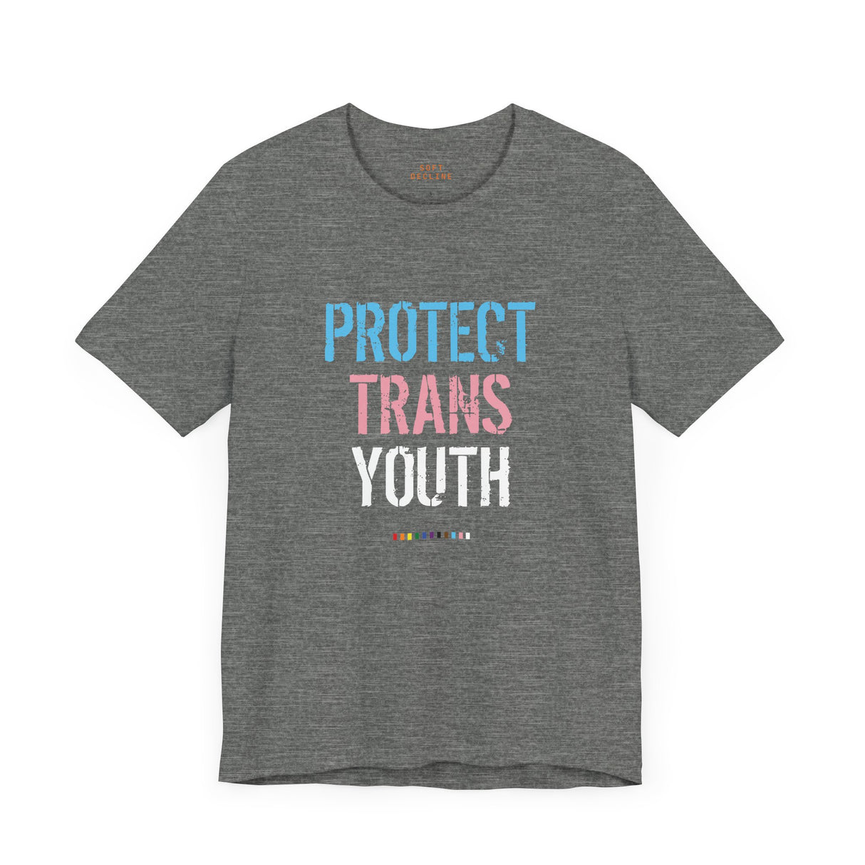 2025 Protect Trans Youth Lightweight Tee – Soft Fit, Urgent Message