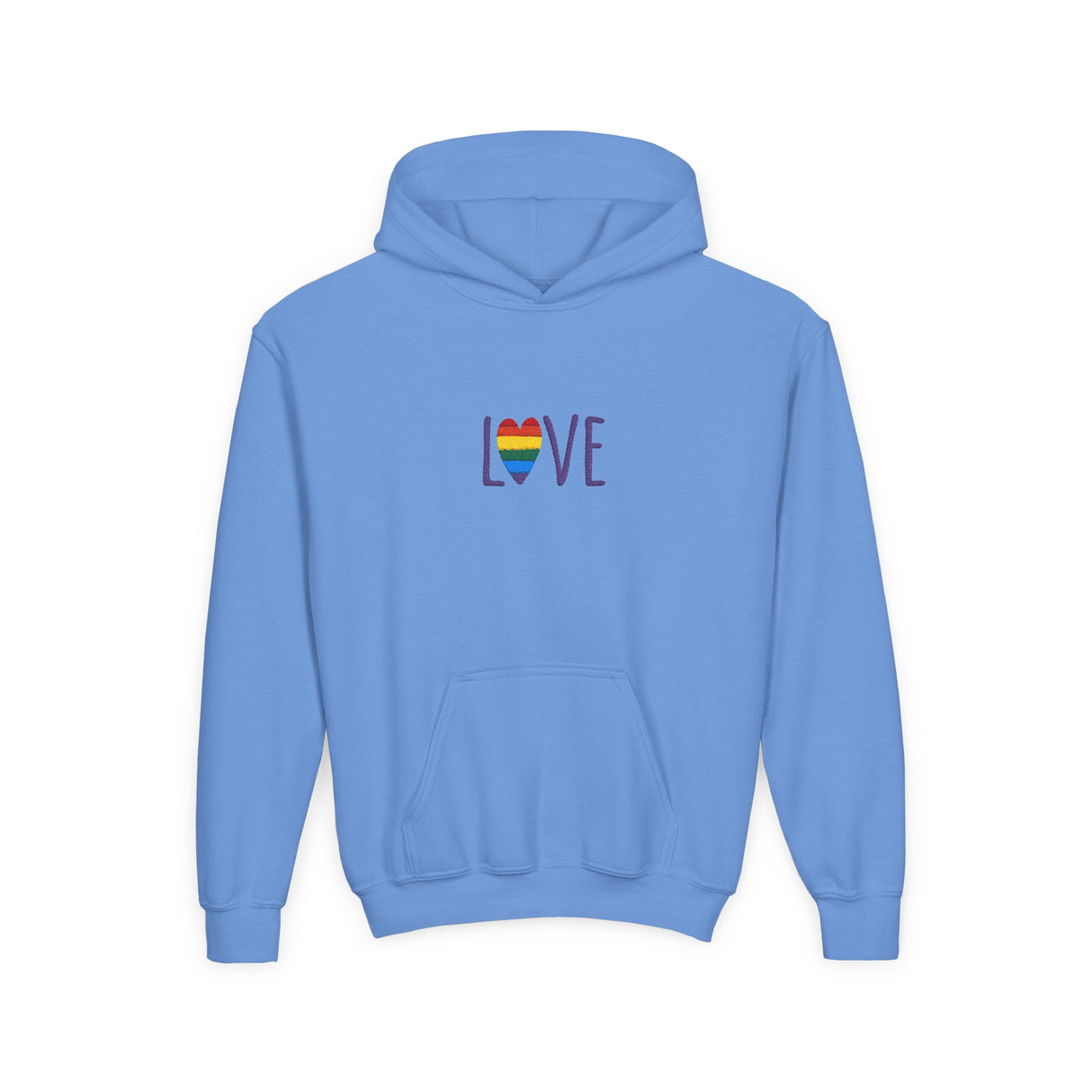 LOVE Rainbow Hoodie Youth Sizing