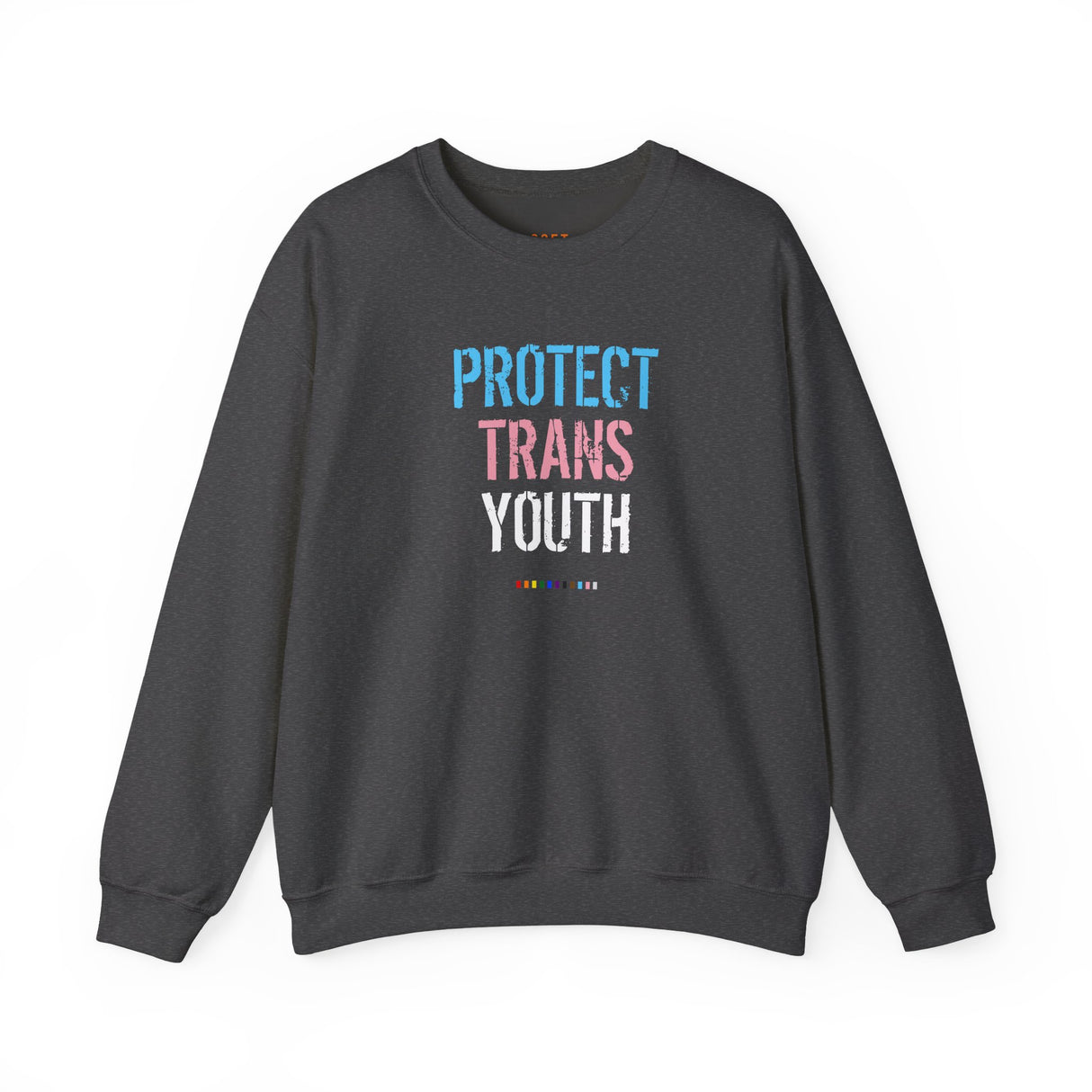 Protect Trans Youth 2025 Crewneck – Warm Layers, Urgent Truth
