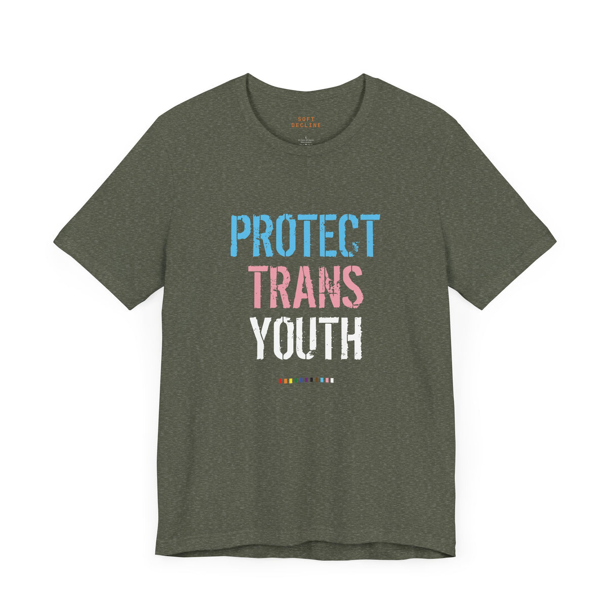 2025 Protect Trans Youth Lightweight Tee – Soft Fit, Urgent Message