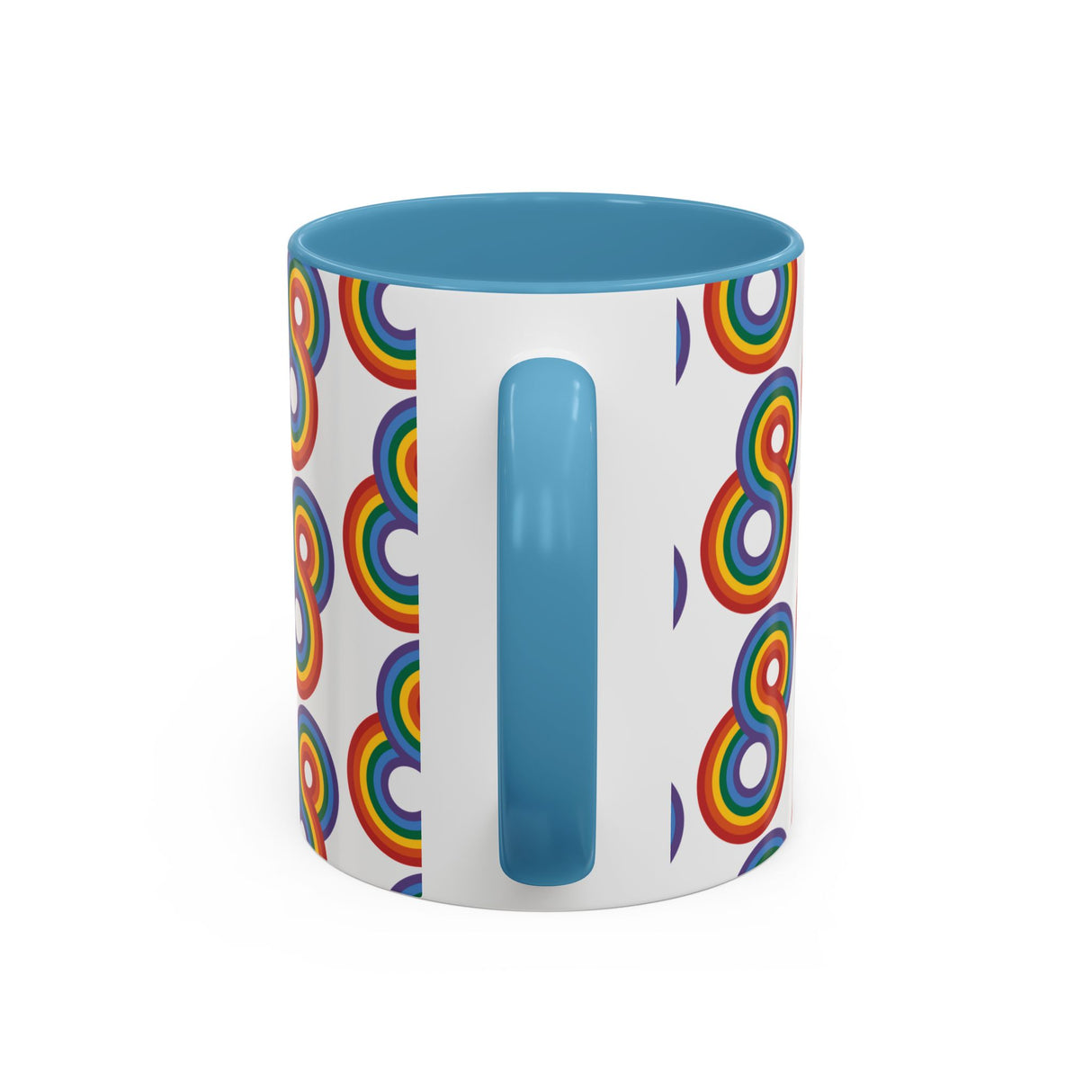Gayfinity Rainbow Accent Mug – Infinite Pride, One Sip at a Time – 11oz & 15oz Options