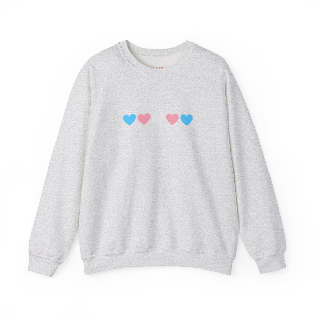 Trans Rainbow Brushstrokes Medium Weight Sweatshirt – Warm Layers, Clear Message